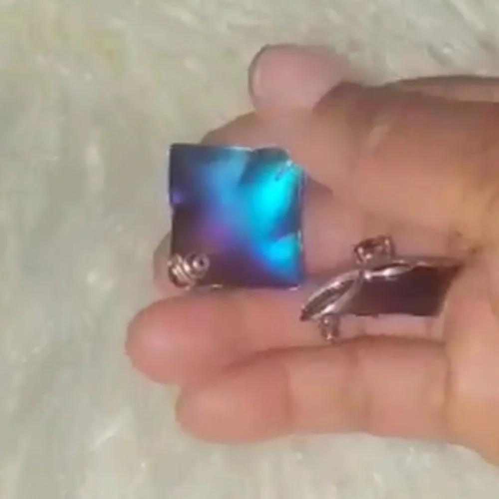 💃Aqua Square Shaped  Earrings. 🌴